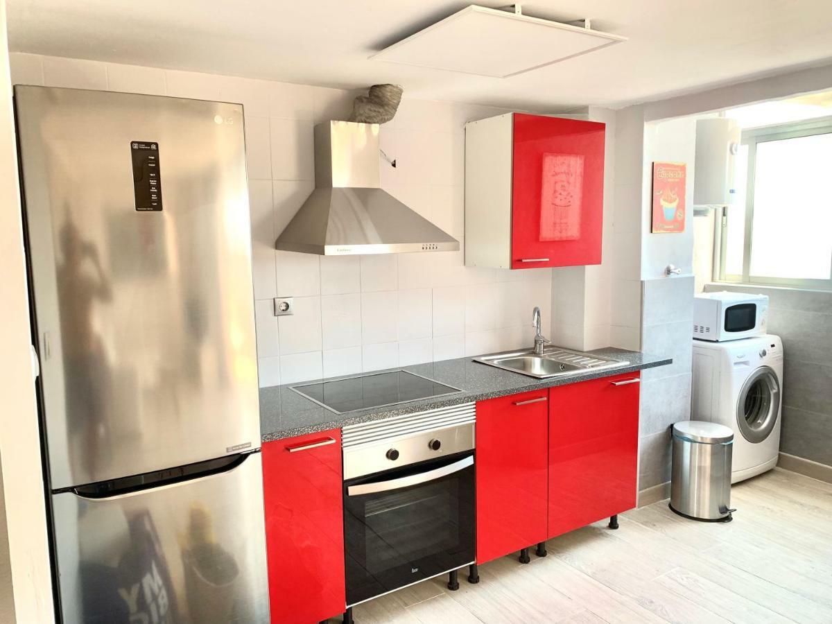 Apartamento Junto A Playa Con Piscina Мирамар Экстерьер фото